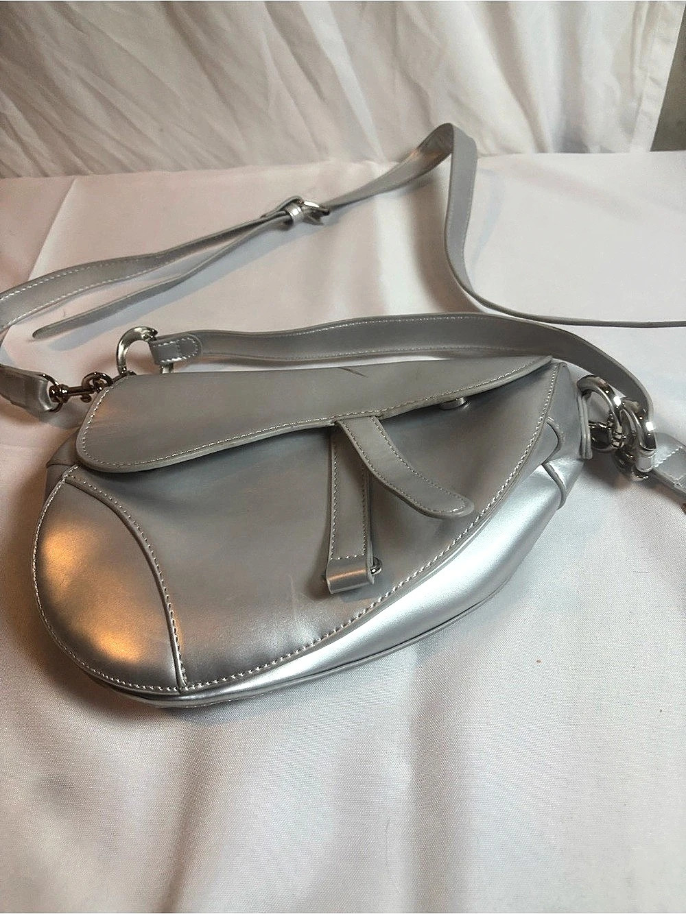 Silver Shoulder Bag Like New